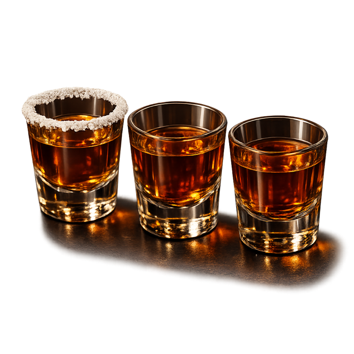 Three shots